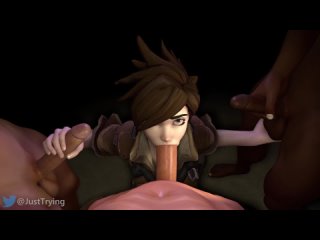 overwatch 3d hentai animation | overwatch hentai porn 3d tracer helps (justtrying)