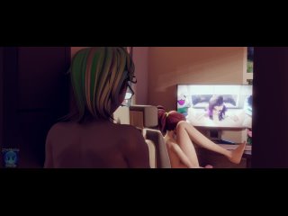 overwatch 3d hentai animation | overwatch hentai porn 3d d va dildo masturbation (cryomanic studio)