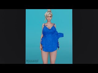 overwatch 3d hentai animation | overwatch hentai porn 3d mercy's wardrobe malfunction (nonami)