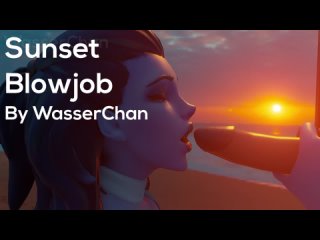 overwatch 3d hentai animation | overwatch hentai porn 3d widowmaker sunset blowjob / titfuck (audio)